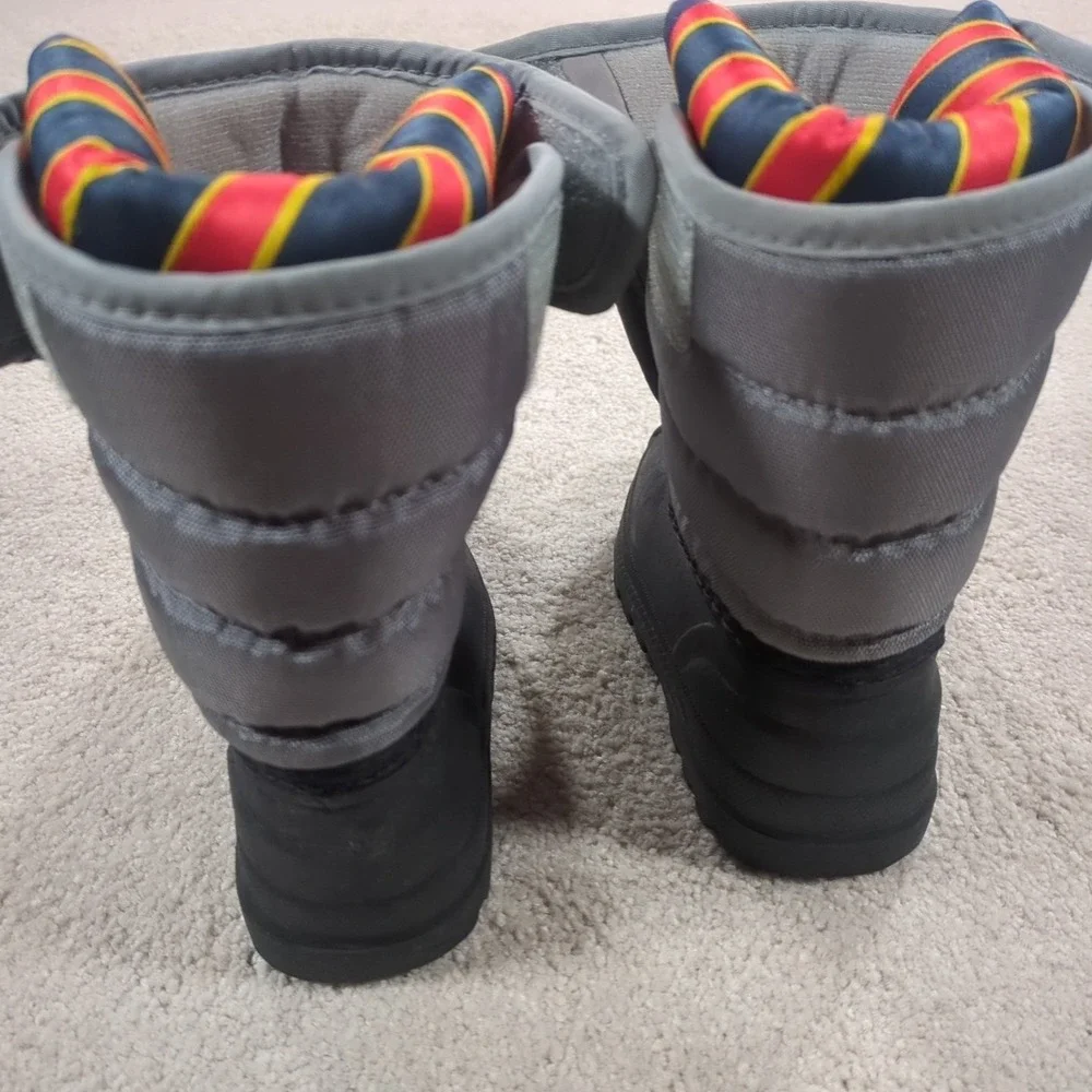 Polo Ralph Lauren Vancouver EZ Snow Boots Toddler‎ Unisex Size 5 Waterproof Gray